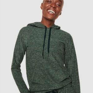 Outdoor Voices Cloudknit Dark Green Hoodie